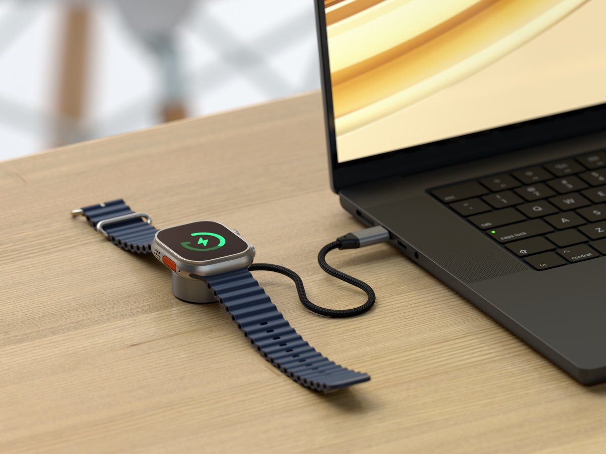 Satechi - USB-C mágneses gyorstöltő kábel Apple Watch-hoz - Szürke - Image 6