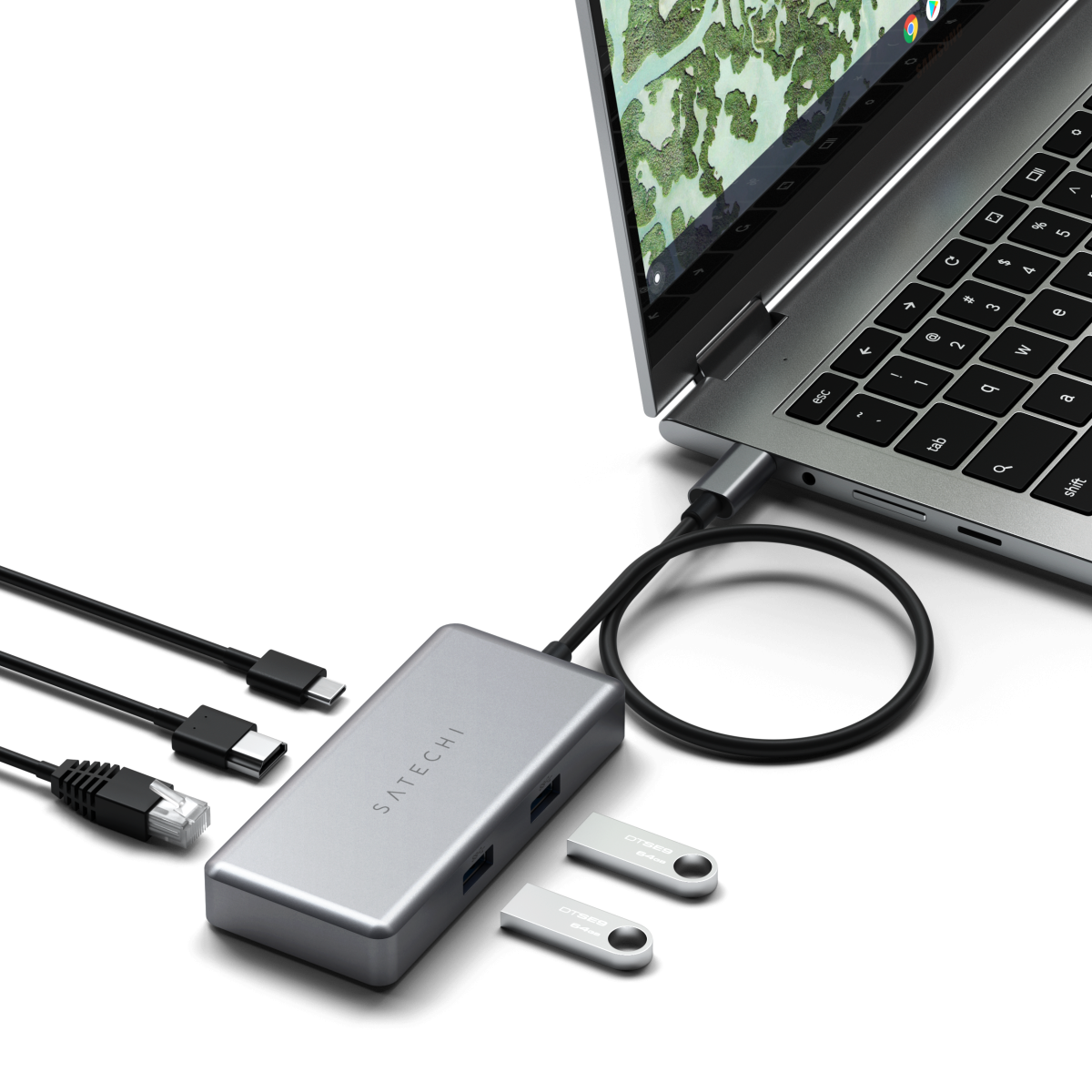Satechi - USB-C multiport Chromebookhoz - Szürke - Image 2