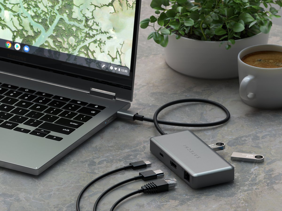 Satechi - USB-C multiport Chromebookhoz - Szürke - Image 3