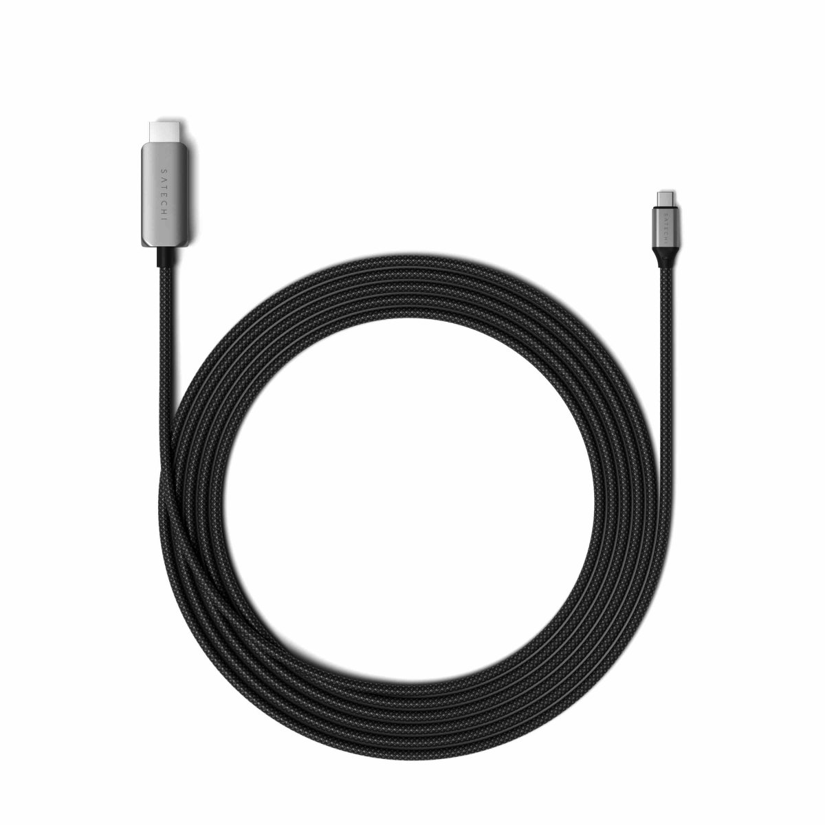 Satechi - USB-C HDMI 2.1 8K kábel 4K/60Hz, 8K/60Hz, 4K 60Hz/120Hz, 2K/40Hz, 1080P/500Hz, Dynamic HDR10+ HDCP 1.4 & HDCP 2.3) - Szürke - Image 6