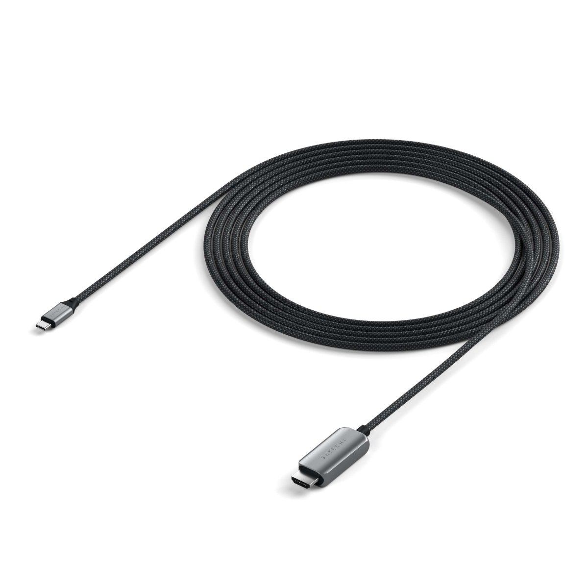 Satechi - USB-C HDMI 2.1 8K kábel 4K/60Hz, 8K/60Hz, 4K 60Hz/120Hz, 2K/40Hz, 1080P/500Hz, Dynamic HDR10+ HDCP 1.4 & HDCP 2.3) - Szürke - Image 3