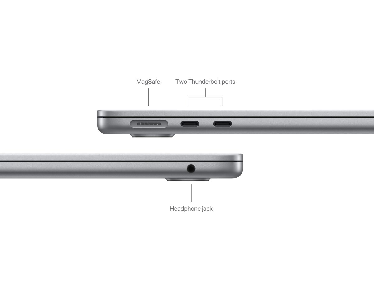 Apple MacBook Air 13" – M3 chip 8 magos CPU-val, 8 magos GPU-val, 16 GB egyesített memória, 256 GB - ezüst - Image 6