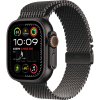 Apple Watch Ultra 2 GPS + Cellular – 49 mm-es fekete titántok, fekete titán milánói szíj - L