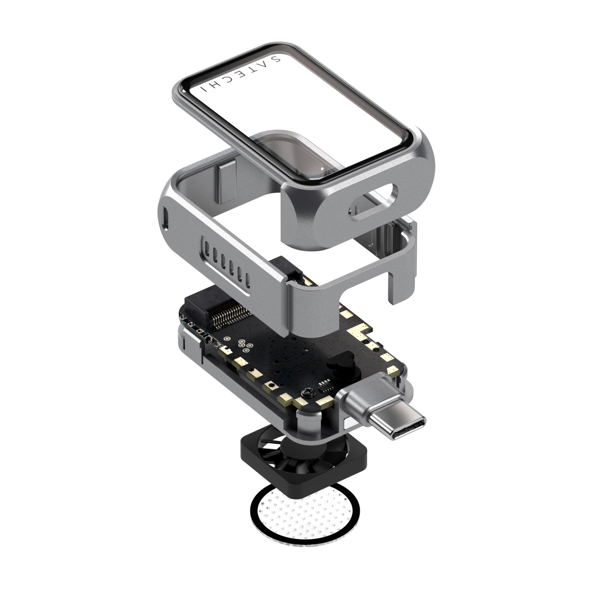 Satechi - Mini NVMe SSD ház - Szürke - Image 6