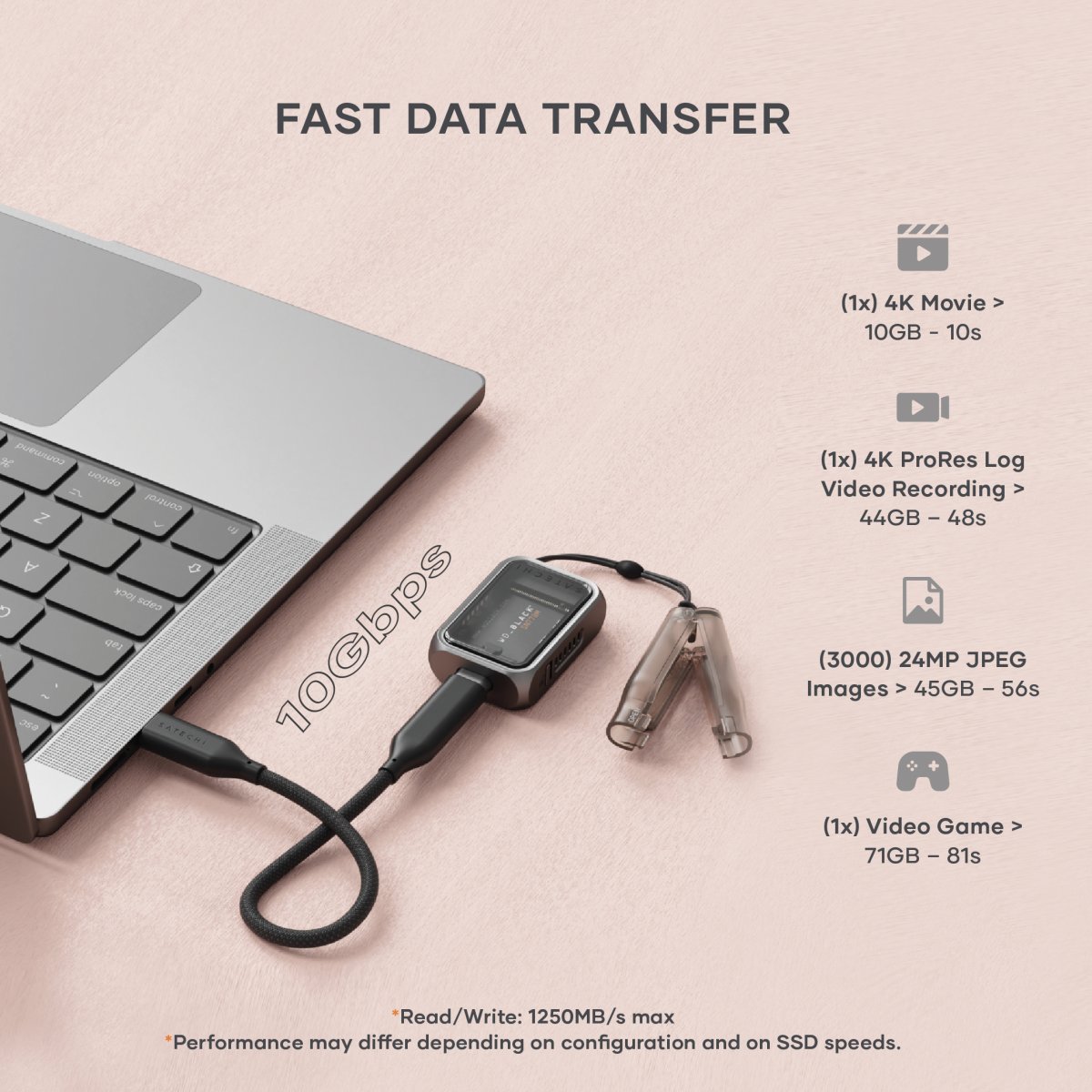 Satechi - Mini NVMe SSD ház - Szürke - Image 2