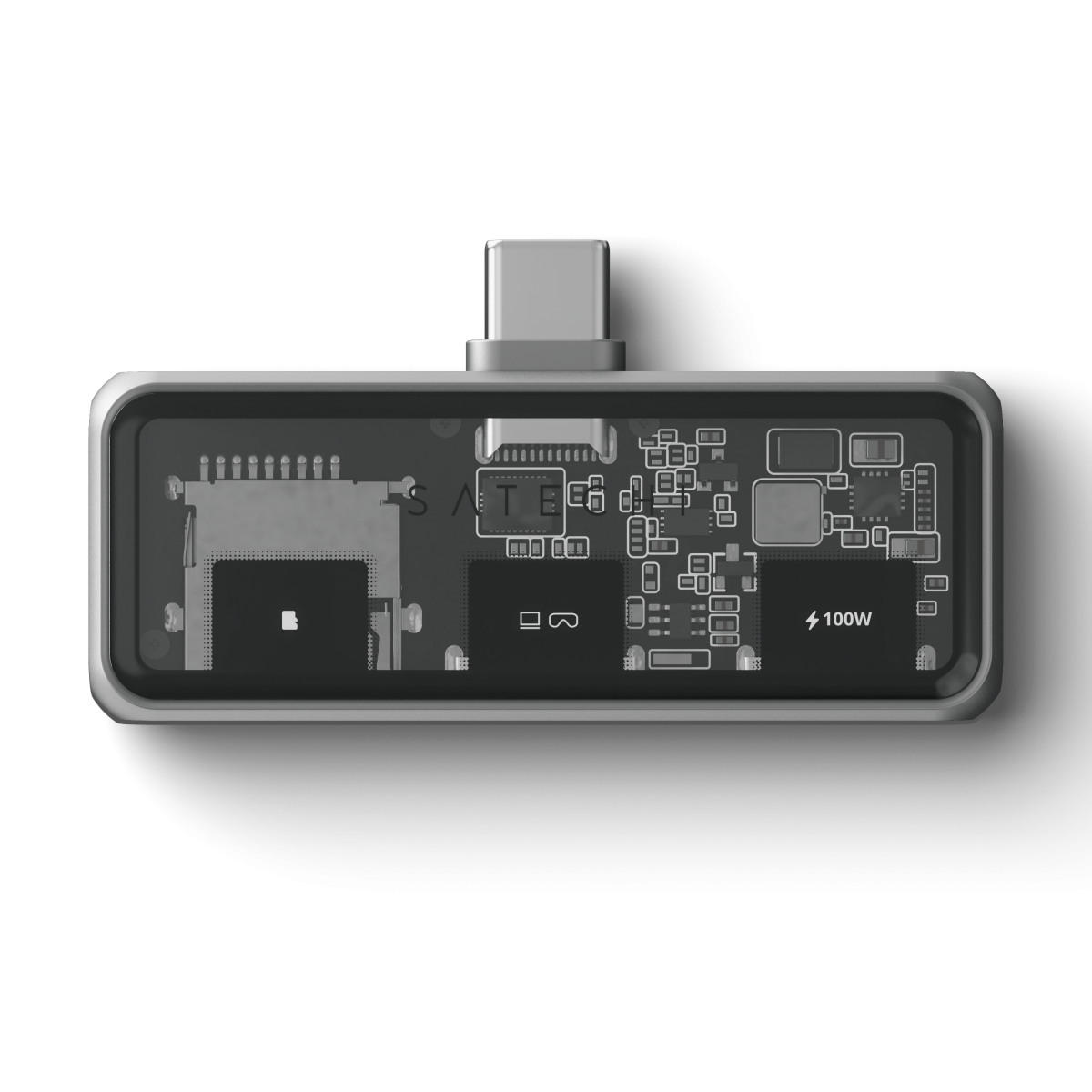 Satechi - Mobile XR Hub kettős USB-C-vel és microSD-vel - Szürke - Image 4