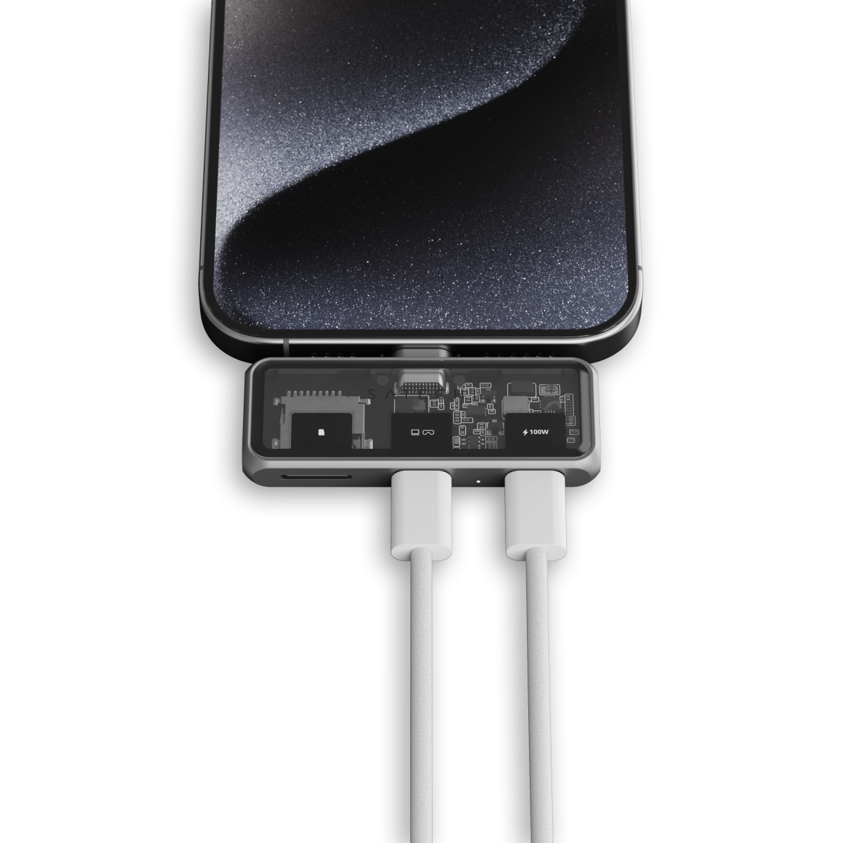 Satechi - Mobile XR Hub kettős USB-C-vel és microSD-vel - Szürke - Image 5