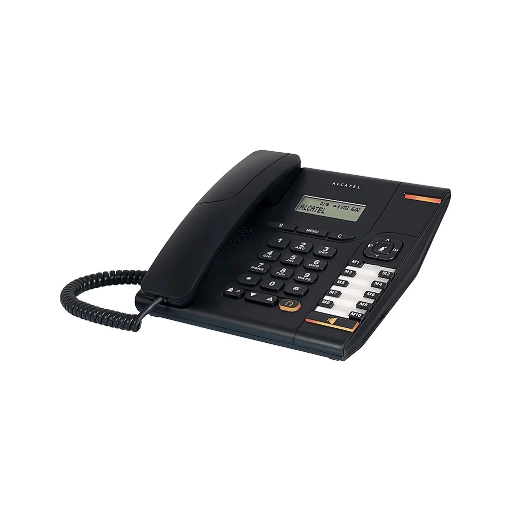 Alcatel Temporis 580 LCD kijelzős vezetékes telefon Fekete