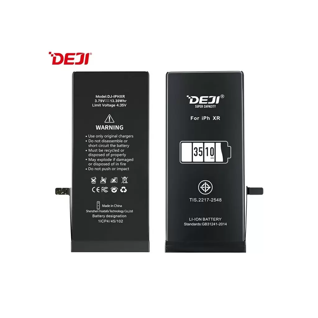 Deji iPhone XR kompatibilis, magasabb kapacitású akkumulátor 3510mAh