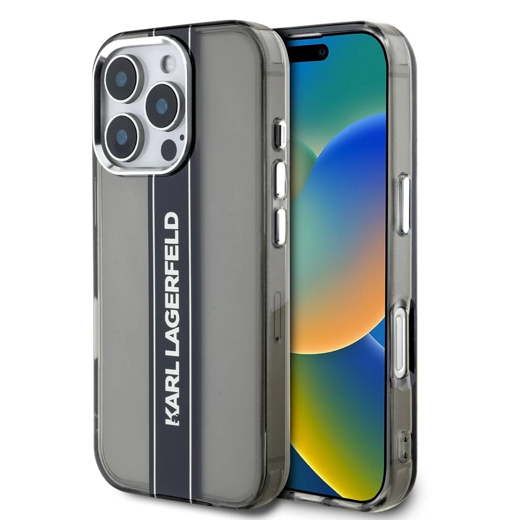 Karl Lagerfeld tok szürke KLHCP16XHCFCPSCK Apple iPhone 16 Pro Max készülékhez