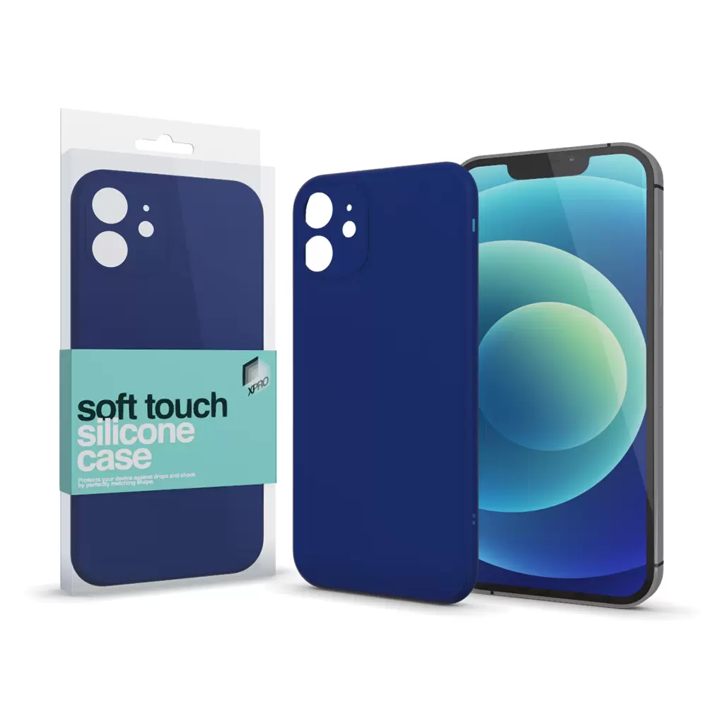 XPRO™ Soft Touch szilikon tok Slim sötétkék Samsung Galaxy A53 5G készülékhez