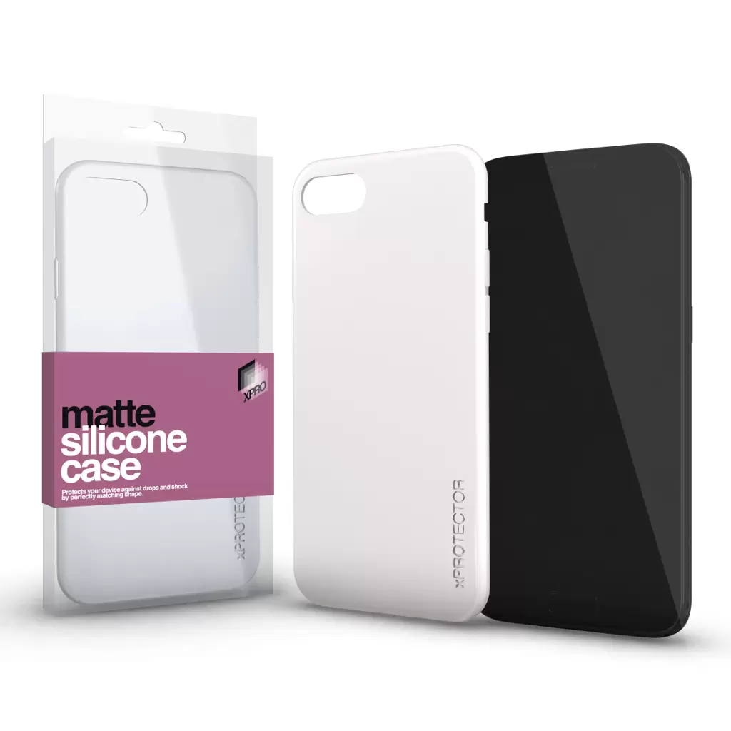 XPRO™ Szilikon matte tok ultravékony opál fehér Samsung Galaxy A22 4G készülékhez