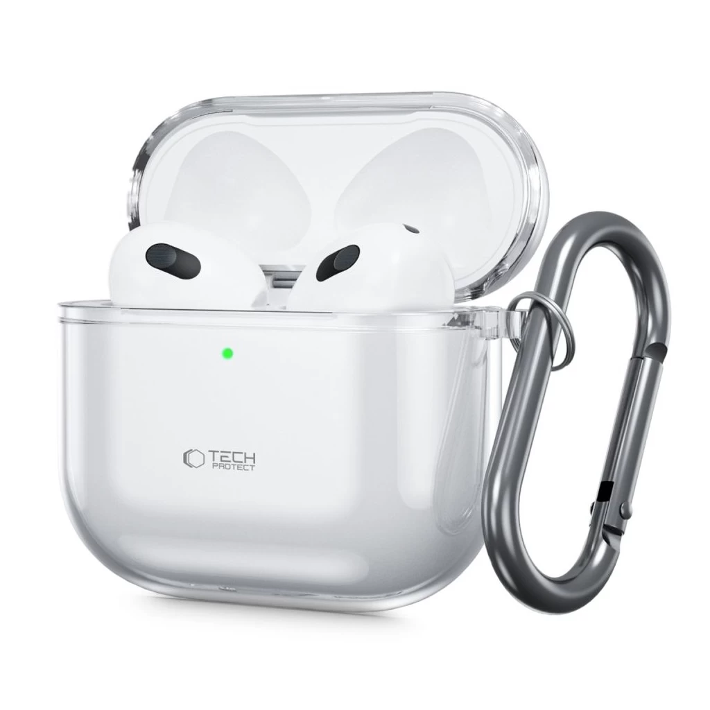 Tech-Protect FlexAir tok Apple AirPods 4 készülékhez Átlátszó