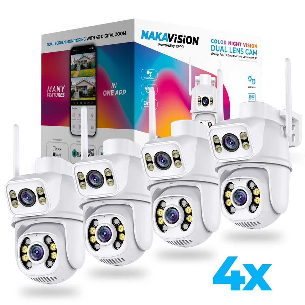 NAKAVISION by XPRO™ C1 Okos IP kamera - FEHÉR - 4 darabos szett