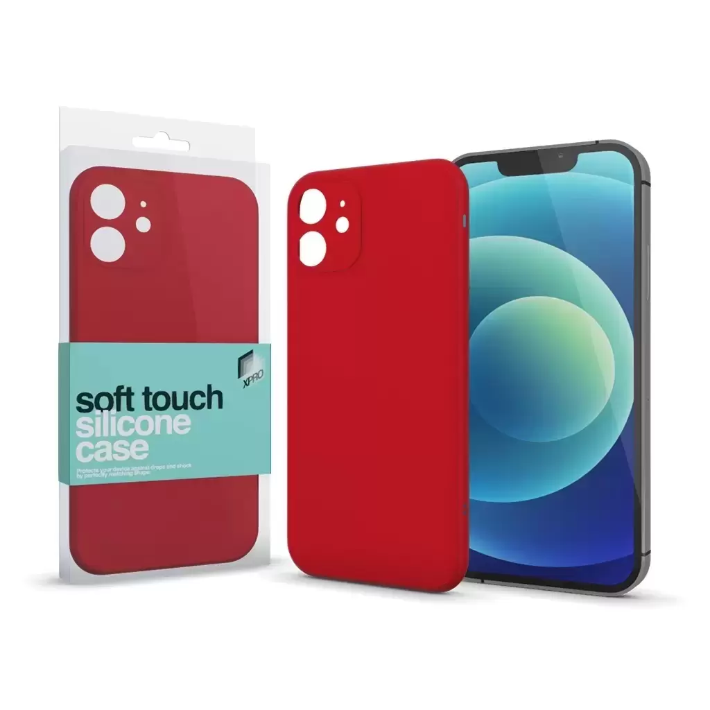 XPRO™ Soft Touch szilikon tok Slim piros Samsung Galaxy A54 5G készülékhez