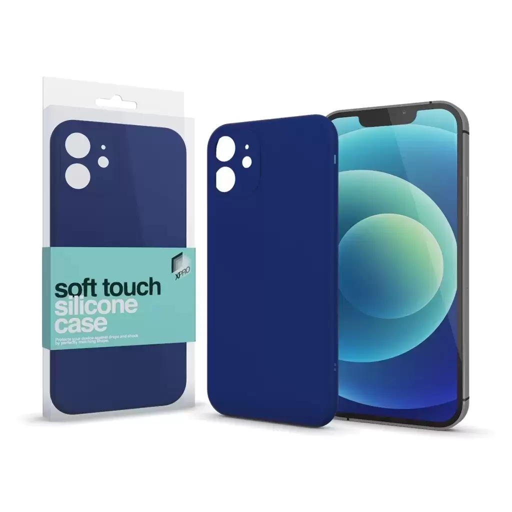 XPRO™ Soft Touch szilikon tok Slim sötétkék Samsung Galaxy A34 5G készülékhez