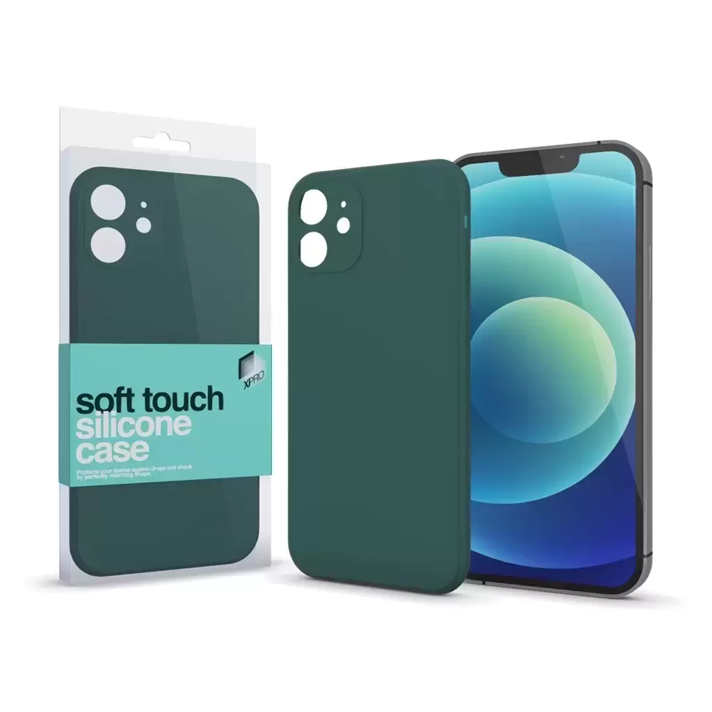XPRO™ Soft Touch szilikon tok Slim sötétzöld Samsung Galaxy A54 5G készülékhez