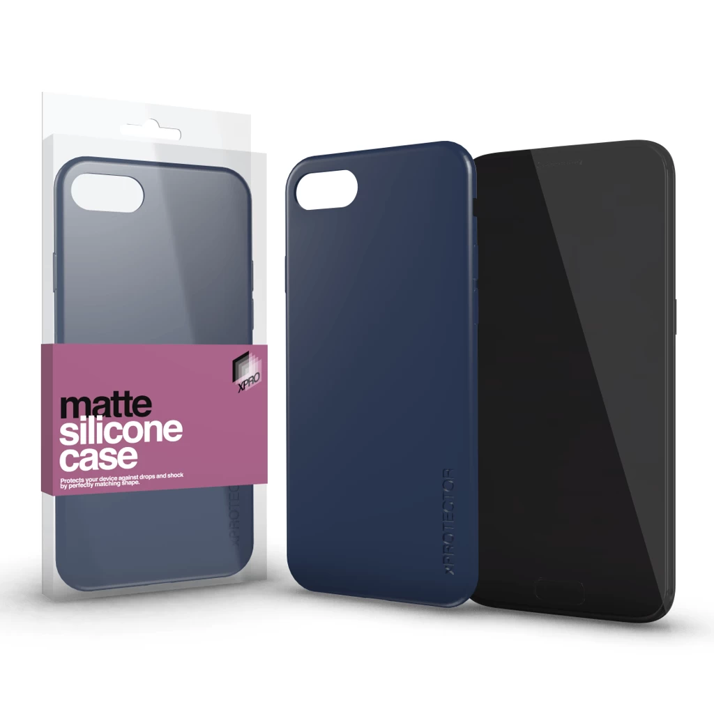 XPRO™ Szilikon matte tok ultravékony sötétkék Apple iPhone 16 Pro Max készülékhez