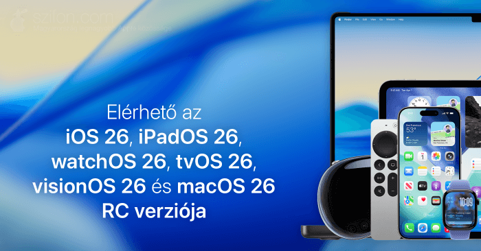 Elérhető az iOS 26, iPadOS 26, watchOS 26, tvOS 26, visionOS 26 és macOS 26 kiadásra szánt, RC verziója
